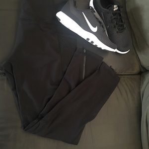 High waist black leggings sizeL  Shoes notfor sale